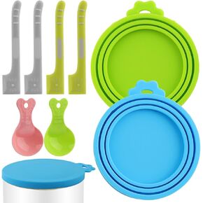 مجموعة مستلزمات الحيوانات الأليفة مكونة من 8 قطع، ومغرفة طعام للكلاب ومجارف قابلة لإعادة الاستخدام للقطط الرطبة والكلاب والحيوانات الأليفة، مجموعة مستلزمات القطط، غطاء طعام القطط (4 ملاعق للحيوانات الأليفة + 2 غطاء + 2 مجرفة) in Kuwait