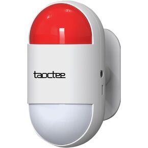Strobe Siren Alarm Strobe Siren Remote Alarm Sound & Light Security Alarm Warning Strobe Alarm System for Home, Bussiness(Only 1×Siren, Battery Operated&USB Charging)