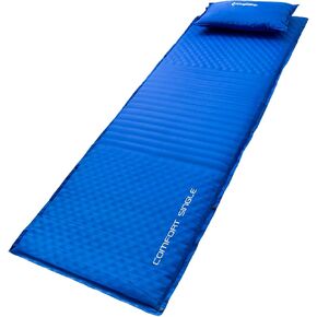 وسادة نوم للتخييم مزدوجة/مفردة ذاتية النفخ من KingCamp، منطقة ثلاثية مريحة مع وسادة خفيفة الوزن مقاومة للماء، بساط تخييم رغوي محمول للمشي لمسافات طويلة والنزهات وحقائب الظهر في الهواء الطلق in Kuwait