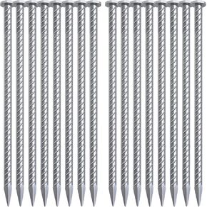 VVOKGO Rebar Stakes 24 Inch Ground Straight Rebar Stakes (50pcs), Heavy Duty Ground Anchors, 3/8" Diameter Steel Plant Support Garden Stake with Chisel Point End, Hammer Through Hard Soil for Camping