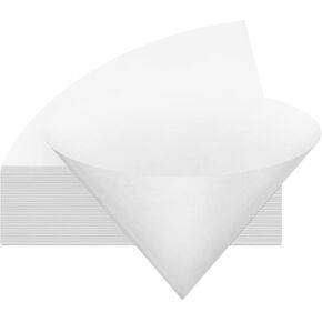 Touman Fryer Oil Filter Cone Filters Non Woven Filter Cones Filter Cooking Oil Filter Cones for Maple Syrup Making and Oil (30 Pieces,10 Inch)