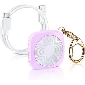 Elecpow Personal Safety Alarm for Women MissCubie Self Defense Keychain Personal Alarms with Low Battery Alert,130DB Loud Keychain Alarm and 3 Color LED Safety Light for Personal Safety (Purple)