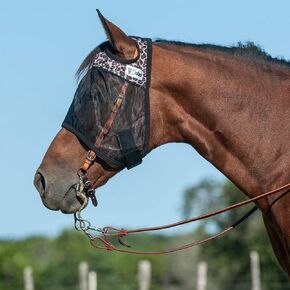 Cashel Quiet Ride Designer Fly Mask, Leopard, Warmblood