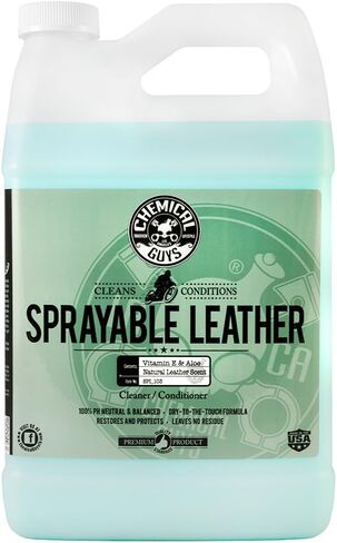 Chemical Guys SPI_103_16 Sprayable Leather Cleaner and Conditioner in One for Car Interiors, Apparel, and More (Works on Natural, Synthetic, Pleather, Faux Leather and More) Leather Scent, 16 fl oz in Saudi Arabia