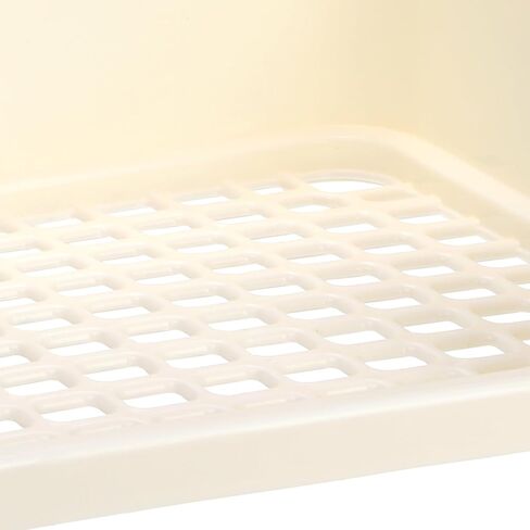 coloch كبير جدا صندوق فضلات الأرانب المدرب مرحاض أرنب، البلاستيك الأرنب قعادة المدرب ركن المرحاض مع صينية تفريغ صندوق عموم الحيوان الصغير للبالغين خنزير غينيا الفئران شينشيلا، أبيض in Kuwait