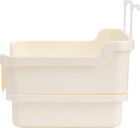 coloch كبير جدا صندوق فضلات الأرانب المدرب مرحاض أرنب، البلاستيك الأرنب قعادة المدرب ركن المرحاض مع صينية تفريغ صندوق عموم الحيوان الصغير للبالغين خنزير غينيا الفئران شينشيلا، أبيض in Kuwait