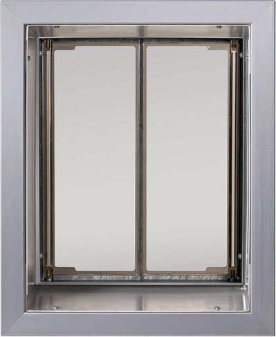 Plexidor Performance Wall Mount Pet Doors Silver - Energy Efficient Dog Door with Lock and Key in Saudi Arabia