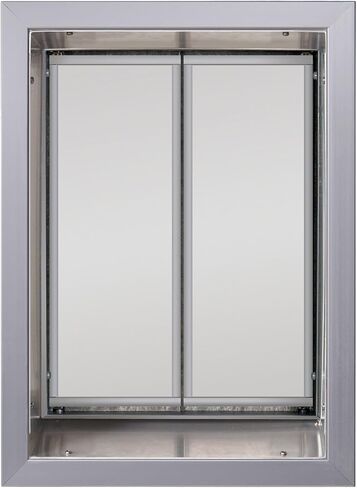 Plexidor Performance Wall Mount Pet Doors Silver - Energy Efficient Dog Door with Lock and Key in Saudi Arabia