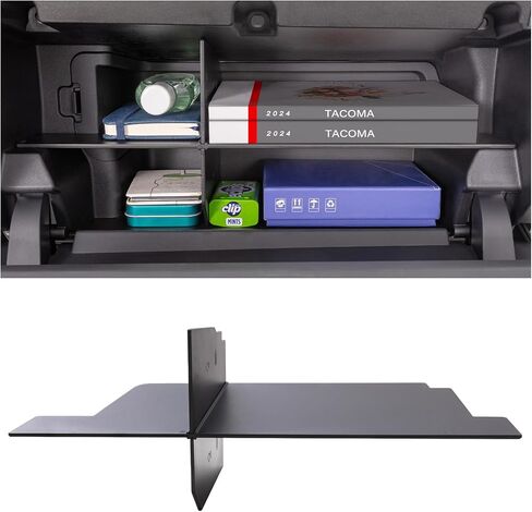 JKCOVER Compatible with Toyota Tacoma Glove Box Dividers Organizer 2016 2017 2018 2019 2020 2021 2022 2023 Accessories,Insert Box ABS Secondary Storage in Saudi Arabia