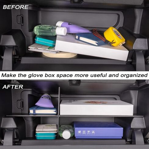 JKCOVER Compatible with Toyota Tacoma Glove Box Dividers Organizer 2016 2017 2018 2019 2020 2021 2022 2023 Accessories,Insert Box ABS Secondary Storage in Saudi Arabia
