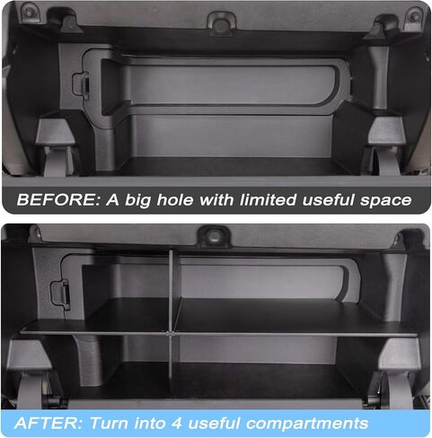 JKCOVER Compatible with Toyota Tacoma Glove Box Dividers Organizer 2016 2017 2018 2019 2020 2021 2022 2023 Accessories,Insert Box ABS Secondary Storage in Saudi Arabia