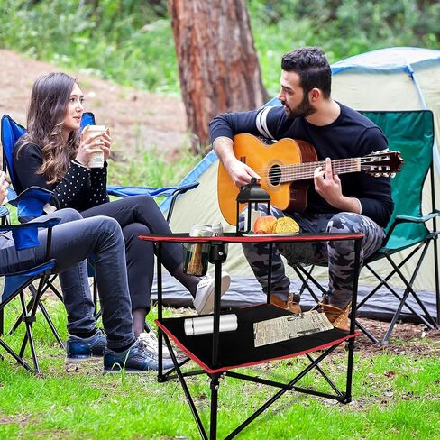 Camping Table Beach Tables for Sand Foldable with 4 Cup Holders and Carrying Bags Folding Picnic Table for Outdoor Indoor Beach BBQ Outdoor Fishing in Saudi Arabia