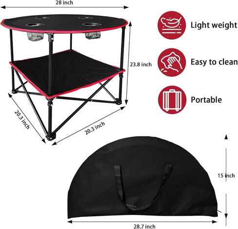 Camping Table Beach Tables for Sand Foldable with 4 Cup Holders and Carrying Bags Folding Picnic Table for Outdoor Indoor Beach BBQ Outdoor Fishing in Saudi Arabia