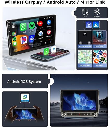 [8 CORE 4G+64G] راديو سيارة لسيارة شيفروليه تشيفي كامارو 2010-2015 مع Carplay/Android Auto، 9 بوصة Android 13 IPS شاشة تعمل باللمس ستيريو سيارة، بلوتوث، GPS Navi، WiFi، SWC، كاميرا احتياطية in Saudi Arabia