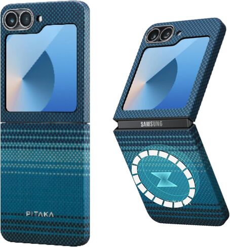 حافظة بيتاكا لهاتف Z Flip 6، حافظة مغناطيسية نحيفة وخفيفة لهاتف Galaxy Z Flip 6 مع ملمس بدون حافظة، مصنوعة من ألياف الأراميد 1500D [حافظة MagEZ 5 - Moonrise] in Saudi Arabia