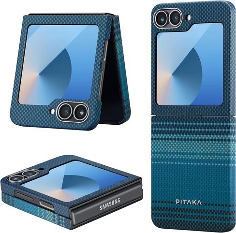 حافظة بيتاكا لهاتف Z Flip 6، حافظة مغناطيسية نحيفة وخفيفة لهاتف Galaxy Z Flip 6 مع ملمس بدون حافظة، مصنوعة من ألياف الأراميد 1500D [حافظة MagEZ 5 - Moonrise] in Saudi Arabia