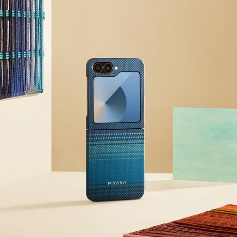 حافظة بيتاكا لهاتف Z Flip 6، حافظة مغناطيسية نحيفة وخفيفة لهاتف Galaxy Z Flip 6 مع ملمس بدون حافظة، مصنوعة من ألياف الأراميد 1500D [حافظة MagEZ 5 - Moonrise] in Saudi Arabia