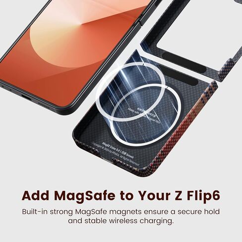 حافظة بيتاكا لهاتف Z Flip 6، حافظة مغناطيسية نحيفة وخفيفة لهاتف Galaxy Z Flip 6 مع ملمس بدون حافظة، مصنوعة من ألياف الأراميد 1500D [حافظة MagEZ 5 - Moonrise] in Saudi Arabia