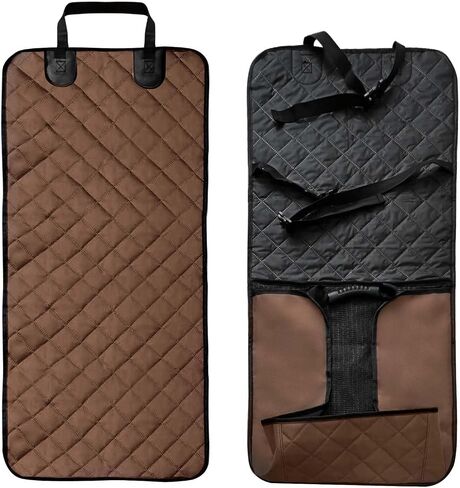 Full Protection Dog Car Seat Cover with Side Flaps Nonslip Scratchproof. Waterproof Front Seat Car Cover Fits for Most Vehicles 1 Pack (Black) in Saudi Arabia