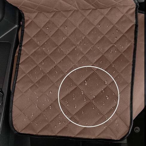 Full Protection Dog Car Seat Cover with Side Flaps Nonslip Scratchproof. Waterproof Front Seat Car Cover Fits for Most Vehicles 1 Pack (Black) in Saudi Arabia