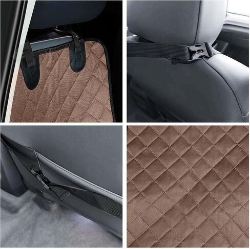 Full Protection Dog Car Seat Cover with Side Flaps Nonslip Scratchproof. Waterproof Front Seat Car Cover Fits for Most Vehicles 1 Pack (Black) in Saudi Arabia