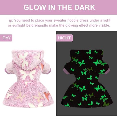 Dog Hoodie Dog Sweater Winter Dog Clothes for Small Dogs Boy Girl Pet Sweater Dress for Dogs Cold Weather Dog Coats Fall Dog Sweatshirt for Chihuahua Yorkie Cat Sweater Dog Costumes in Saudi Arabia
