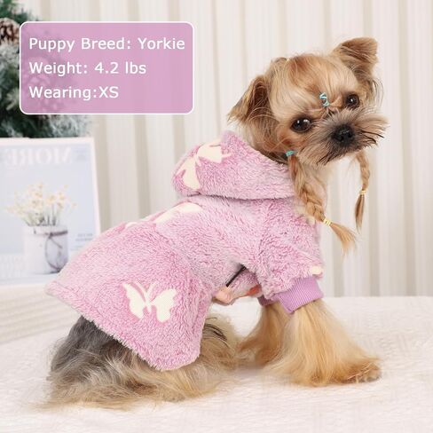 Dog Hoodie Dog Sweater Winter Dog Clothes for Small Dogs Boy Girl Pet Sweater Dress for Dogs Cold Weather Dog Coats Fall Dog Sweatshirt for Chihuahua Yorkie Cat Sweater Dog Costumes in Saudi Arabia