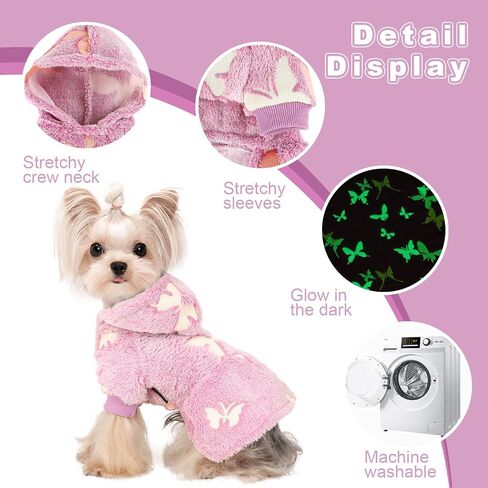 Dog Hoodie Dog Sweater Winter Dog Clothes for Small Dogs Boy Girl Pet Sweater Dress for Dogs Cold Weather Dog Coats Fall Dog Sweatshirt for Chihuahua Yorkie Cat Sweater Dog Costumes in Saudi Arabia