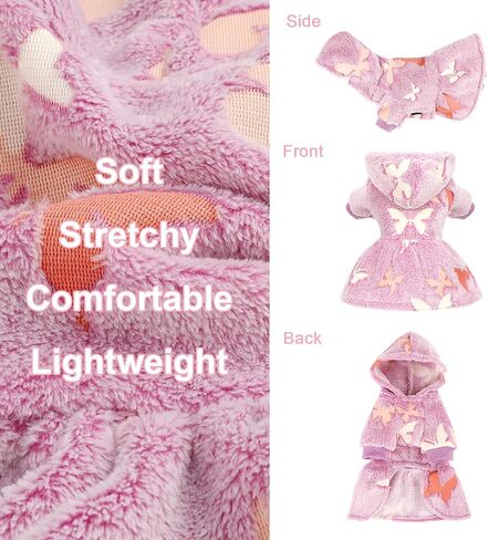 Dog Hoodie Dog Sweater Winter Dog Clothes for Small Dogs Boy Girl Pet Sweater Dress for Dogs Cold Weather Dog Coats Fall Dog Sweatshirt for Chihuahua Yorkie Cat Sweater Dog Costumes in Saudi Arabia
