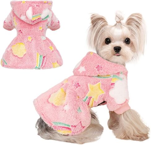 Dog Hoodie Dog Sweater Winter Dog Clothes for Small Dogs Boy Girl Pet Sweater Dress for Dogs Cold Weather Dog Coats Fall Dog Sweatshirt for Chihuahua Yorkie Cat Sweater Dog Costumes in Saudi Arabia