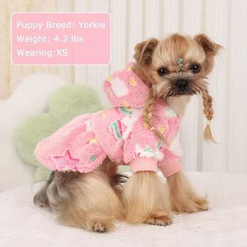 Dog Hoodie Dog Sweater Winter Dog Clothes for Small Dogs Boy Girl Pet Sweater Dress for Dogs Cold Weather Dog Coats Fall Dog Sweatshirt for Chihuahua Yorkie Cat Sweater Dog Costumes in Saudi Arabia