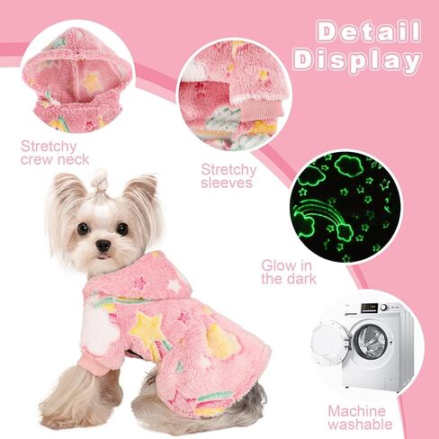 Dog Hoodie Dog Sweater Winter Dog Clothes for Small Dogs Boy Girl Pet Sweater Dress for Dogs Cold Weather Dog Coats Fall Dog Sweatshirt for Chihuahua Yorkie Cat Sweater Dog Costumes in Saudi Arabia
