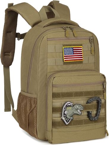Kids tactical Backpack for Boys School Bag 20L mini Children Backpack for Outdoor Camping Travel (Black CM) in Saudi Arabia