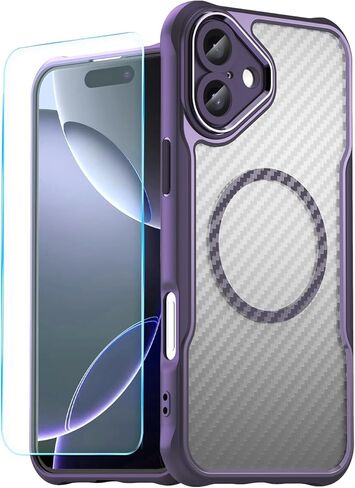 Frameless Case for iPhone 16 Case with Camera Protector, Soft Silicone Shockproof Phone Borderless Cover, Ultra-Thin Lightweight Bumper Frameless Slim Cover,Black in Saudi Arabia