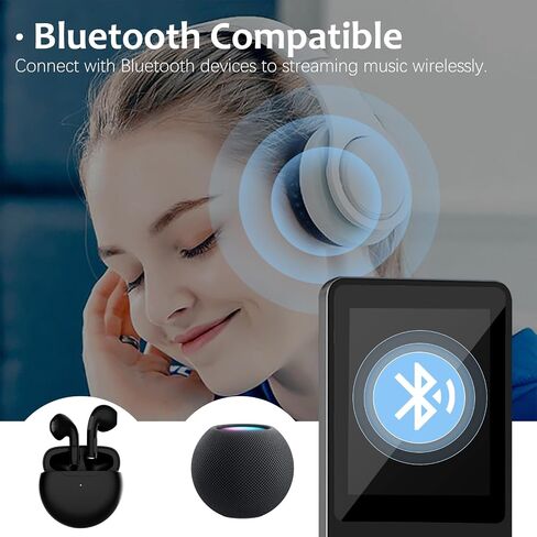 32GB Bluetooth MP3 Player with Speaker, SKYBESS HiFi Lossless MP3 Music Player for Kids, Portable MP3 Media Player with FM Radio| Voice Recorder| Alarm Clock, Supports up to 128GB, Including Earphones in Saudi Arabia