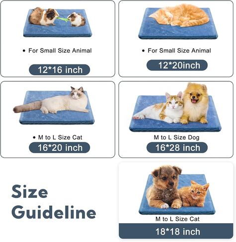 Pet Heating Pad for Cats and Dogs Outdoor,Indoor Warming Cat Heating Pad, Waterproof Dog Heating Pad Outdoor with Chew Resistant Cord, Pet Heater Warmer Blanket for Puppy & Kitten18*18 in in Saudi Arabia