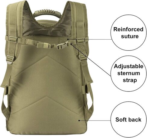 Tactical Backpack Military Backpacks for Men Army Expandable 3 Day Assault Pack Molle Backpacks Bug Out Bag for Camping Hiking Rucksack Fishing in Saudi Arabia