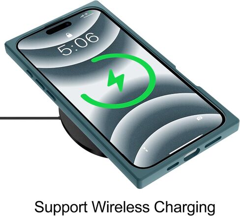 حافظة LSL لهاتف iPhone 16 باللون الأخضر الناعم من مادة TPU ممتصة للصدمات ومضادة للسقوط ومضادة للخدش وممتصة للصدمات، غطاء نحيف لاسلكي متوافق مع هاتف 2024 للنساء والفتيات والرجال in Saudi Arabia