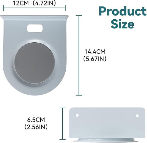حامل حائط معدني من شينار متوافق مع ech0 Spot 2024/Homepod 2، حامل ملحقات دعامة متوافق مع إدارة الكابلات المتكاملة Spot/Homepod 2 بحد أقصى. 20 رطلا (أبيض) in Kuwait