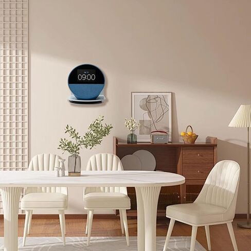 حامل حائط معدني من شينار متوافق مع ech0 Spot 2024/Homepod 2، حامل ملحقات دعامة متوافق مع إدارة الكابلات المتكاملة Spot/Homepod 2 بحد أقصى. 20 رطلا (أبيض) in Kuwait
