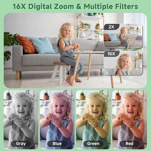 Digital Camera, 44MP Compact Camera, FHD 1080P Point and Shoot Digital Cameras with 16X Zoom, Face Detect, Smile Capture, Anti Shake, for Boys Girls Teens Gifts (White) in Saudi Arabia