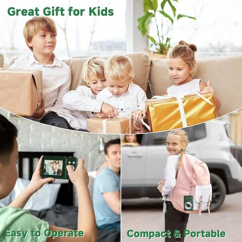 Digital Camera, 44MP Compact Camera, FHD 1080P Point and Shoot Digital Cameras with 16X Zoom, Face Detect, Smile Capture, Anti Shake, for Boys Girls Teens Gifts (White) in Saudi Arabia