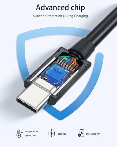 Cable Matters [Intel Certified] 40Gbps Thunderbolt 4 Cable with 8K Video and 100W Charging, Compatible with USB4, Thunderbolt 3 Cable and USB-C.(3FT / 1M) (1M) in Saudi Arabia