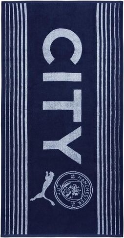 PUMA Manchester City Beach Towel with Large Club Crest - Team Light Blue - 55x27.5 Inches in Saudi Arabia