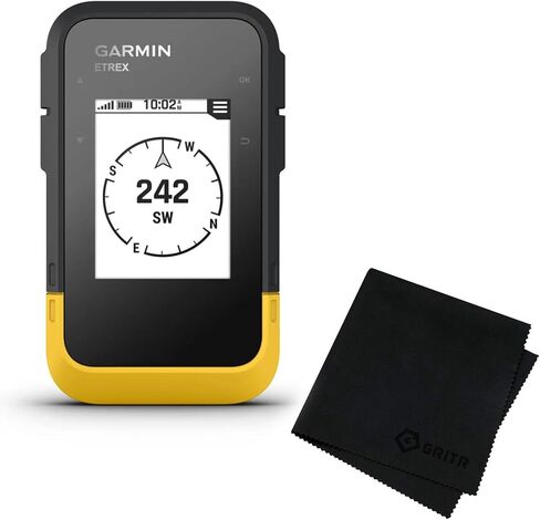 Garmin eTrex SE GPS مقاوم للماء IPX7 خفيف الوزن واتصال لاسلكي صغير الحجم للمشي لمسافات طويلة مع شاشة عرض 2.2 بوصة يمكن قراءتها في ضوء الشمس وقطعة قماش للتنظيف من الألياف الدقيقة in Saudi Arabia