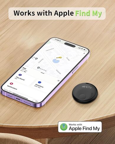Item Finders,Bluetooth Luggage Tracker, GPS Finders Tracking, Works with Apple Find My (iOS Only), Replaceable Battery, Lost Mode, Smart Key Finder Item Locator Black (4 Packs) in Saudi Arabia