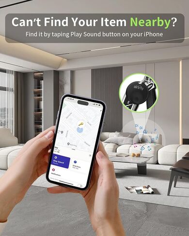 Item Finders,Bluetooth Luggage Tracker, GPS Finders Tracking, Works with Apple Find My (iOS Only), Replaceable Battery, Lost Mode, Smart Key Finder Item Locator Black (4 Packs) in Saudi Arabia