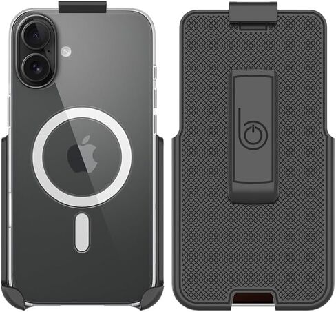BELTRON Belt Clip Holster Compatible with Apple iPhone 16 Pro Max Clear Case with MagSafe - Features: Built in Kickstand (Holster Only, Case is NOT Included) in Saudi Arabia