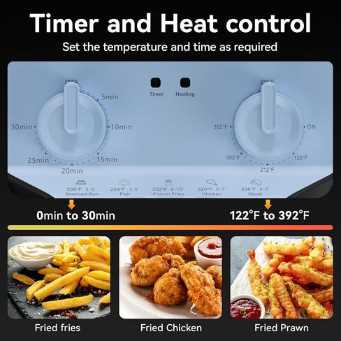 Commercial Deep Fryer, 1700W 10.6QT Stainless Steel Electric Fryer with Large Baskets & Accurate Temp Control for Restaurant or Home in Saudi Arabia