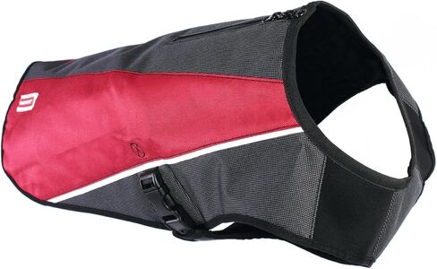 EzyDog Element Best Dog Jacket - Premium Wind and Waterproof Reflective Dog Coat for Safety and Protection - Provides Leash Access to Harness or Collar (Medium, Orange) in Kuwait